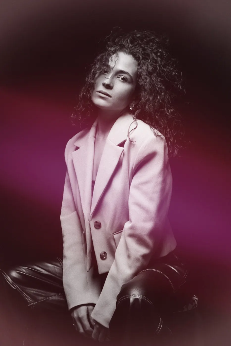 Retrato editorial con color creativo
