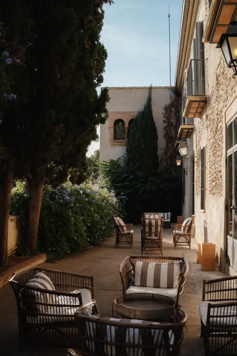 Best wedding venues in Mallorca — finca courtyard with garden